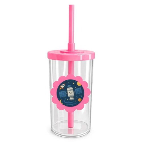 Copo Short Drink Flor Personalizado Estação Espacial