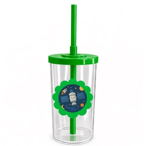 Copo Short Drink Flor Personalizado Estação Espacial