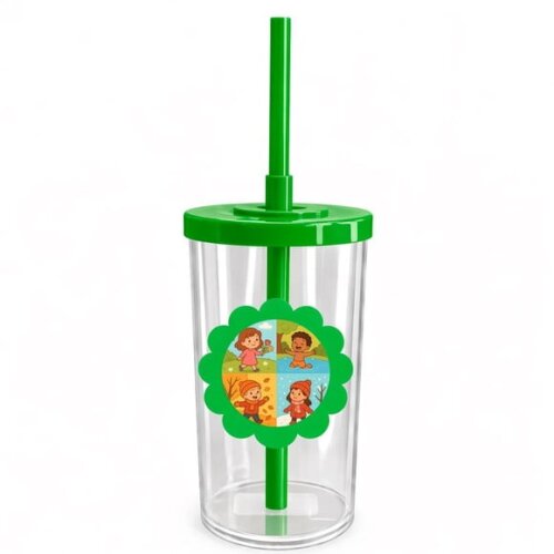 Copo Short Drink Flor Personalizado Estações do Ano