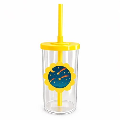 Copo Short Drink Flor Personalizado Estrelas Cadentes