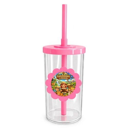 Copo Short Drink Flor Personalizado Exploradores Criação