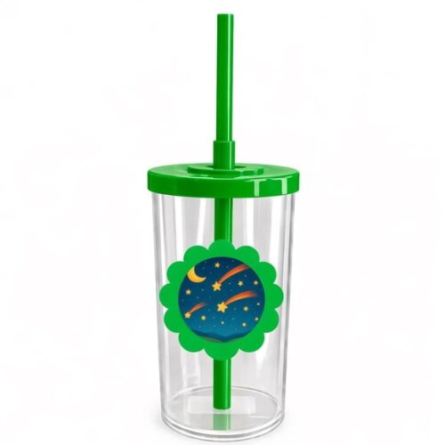 Copo Short Drink Flor Personalizado Estrelas Cadentes
