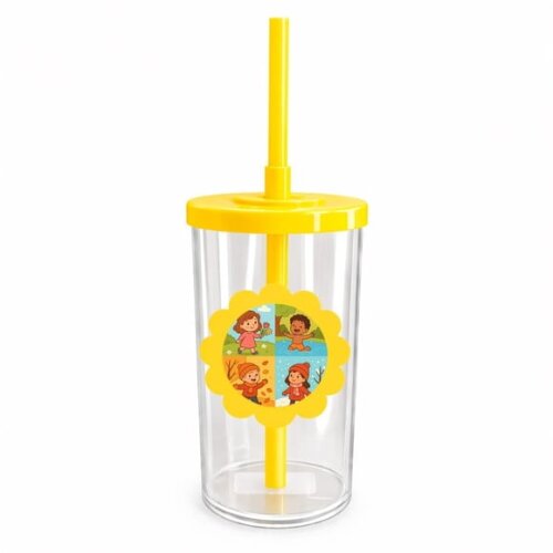 Copo Short Drink Flor Personalizado Estações do Ano