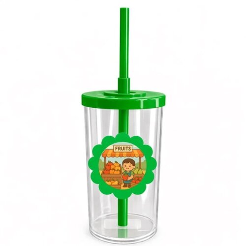 Copo Short Drink Flor Personalizado Feira de Frutas