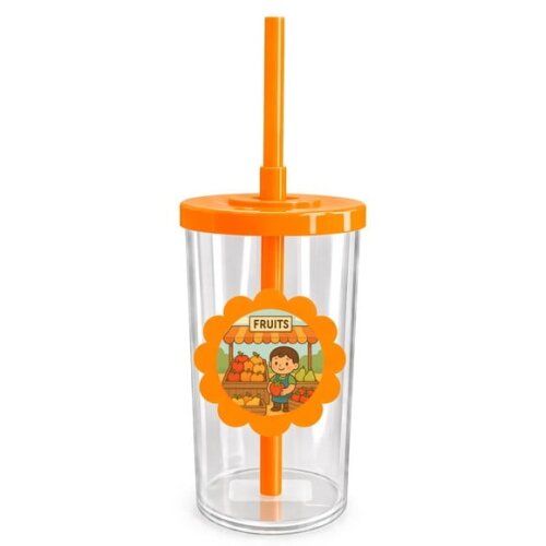 Copo Short Drink Flor Personalizado Feira de Frutas