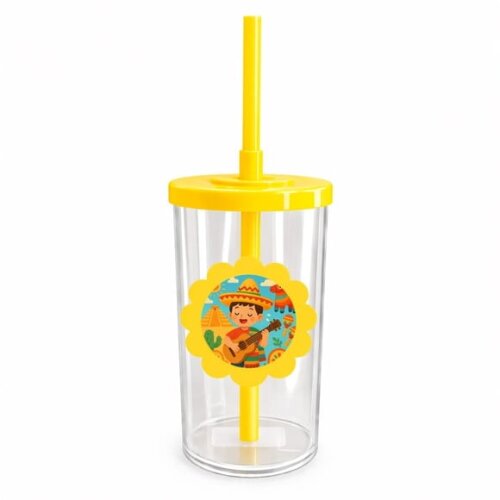 Copo Short Drink Flor Personalizado Festa Mexicana