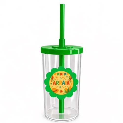 Copo Short Drink Flor Personalizado Festa Junina Arraiá
