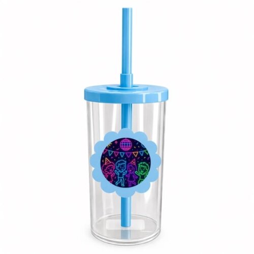 Copo Short Drink Flor Personalizado Festa Neon
