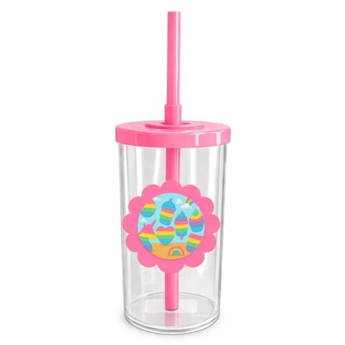 Copo Short Drink Flor Personalizado Fidget Toys