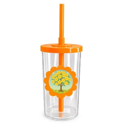 Copo Short Drink Flor Personalizado Flor de Ipê Amarela