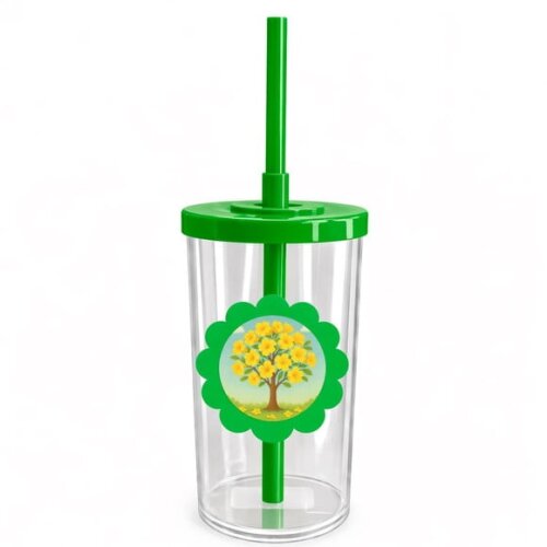 Copo Short Drink Flor Personalizado Flor de Ipê Amarela