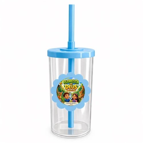 Copo Short Drink Flor Personalizado Floresta de Deus