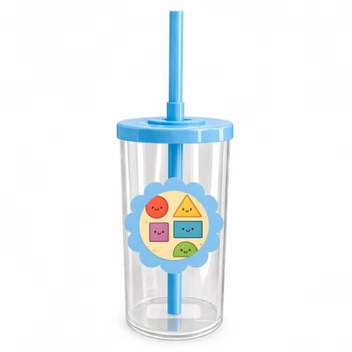 Copo Short Drink Flor Personalizado Formas Geométricas