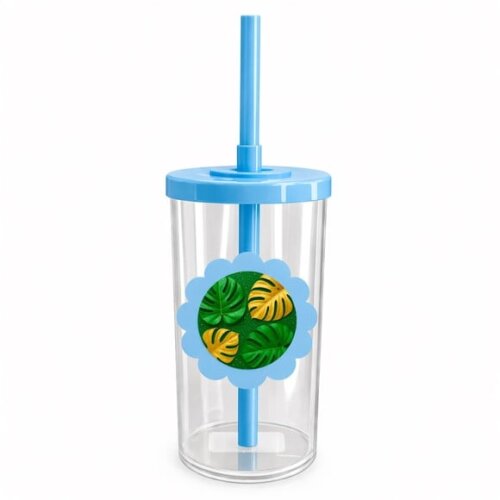 Copo Short Drink Flor Personalizado Folha Costela-de-adão