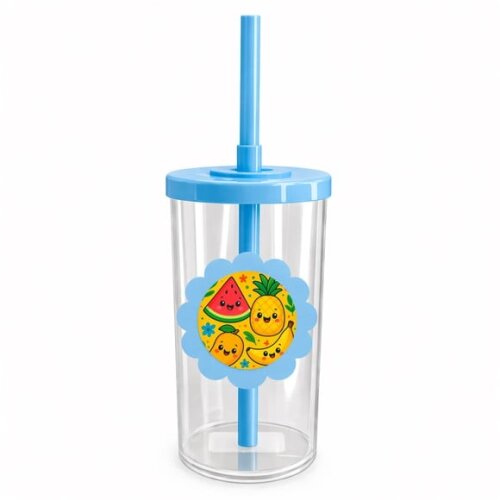 Copo Short Drink Flor Personalizado Frutas Tropicais