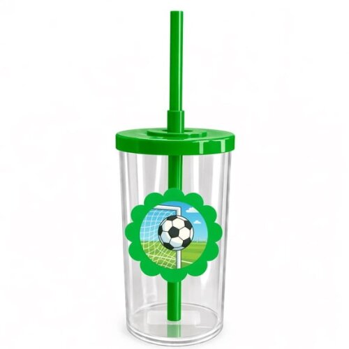 Copo Short Drink Flor Personalizado Futebol