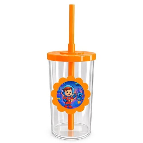 Copo Short Drink Flor Personalizado Futurismo Infantil