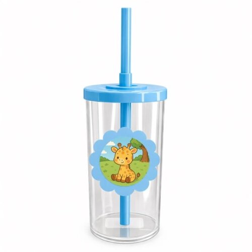 Copo Short Drink Flor Personalizado Girafinha Baby