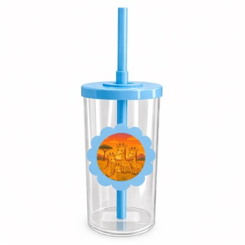 Copo Short Drink Flor Personalizado Girafinhas