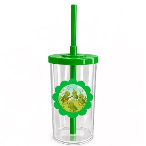 Copo Short Drink Flor Personalizado Grilos