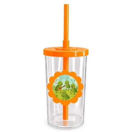 Copo Short Drink Flor Personalizado Grilos