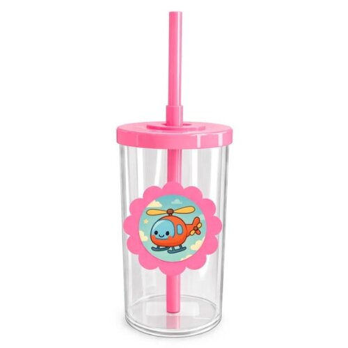 Copo Short Drink Flor Personalizado Helicóptero