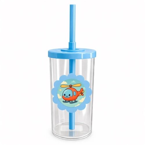 Copo Short Drink Flor Personalizado Helicóptero
