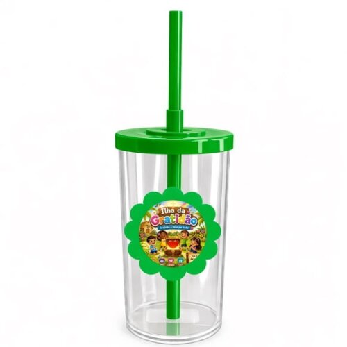 Copo Short Drink Flor Personalizado Ilha da Gratidão