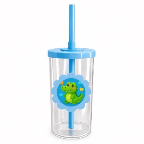 Copo Short Drink Flor Personalizado Jacaré Baby