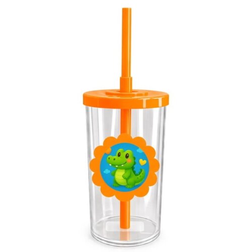 Copo Short Drink Flor Personalizado Jacaré Baby