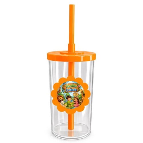 Copo Short Drink Flor Personalizado Jardim da Criação