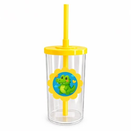 Copo Short Drink Flor Personalizado Jacaré Baby