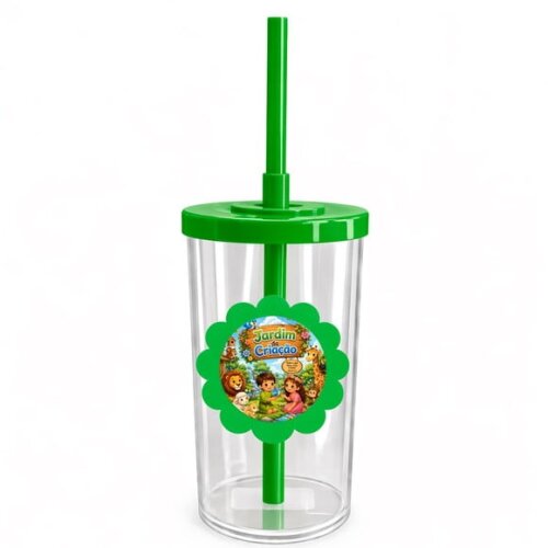 Copo Short Drink Flor Personalizado Jardim da Criação