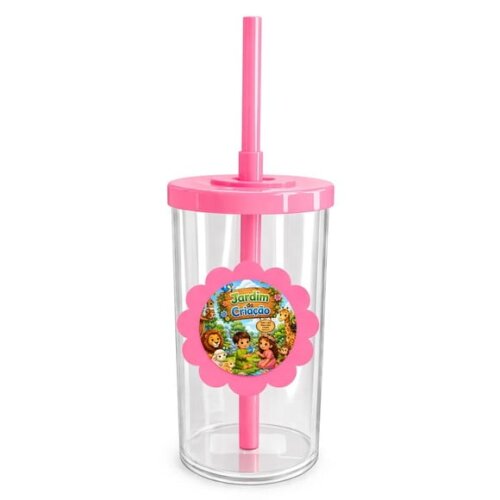 Copo Short Drink Flor Personalizado Jardim da Criação