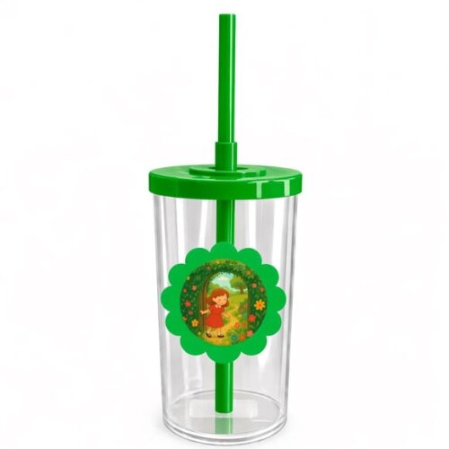 Copo Short Drink Flor Personalizado Jardim Secreto