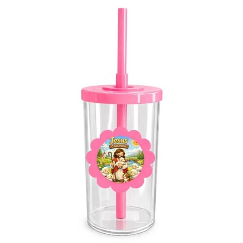 Copo Short Drink Flor Personalizado Jesus, o Bom Pastor