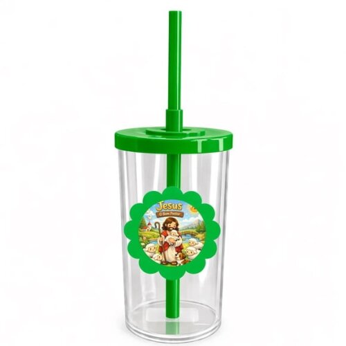 Copo Short Drink Flor Personalizado Jesus, o Bom Pastor