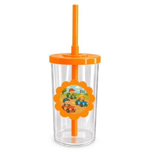 Copo Short Drink Flor Personalizado Kart Infantil