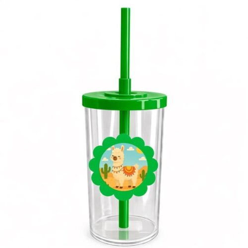Copo Short Drink Flor Personalizado Lhama