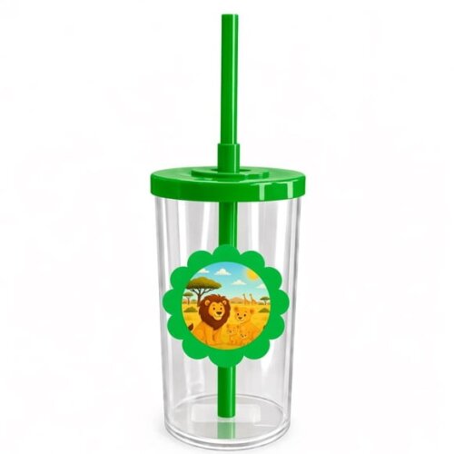 Copo Short Drink Flor Personalizado Leões