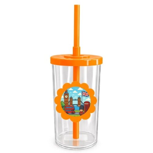 Copo Short Drink Flor Personalizado Londres