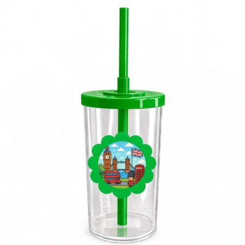 Copo Short Drink Flor Personalizado Londres