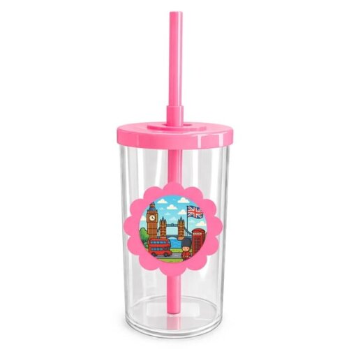 Copo Short Drink Flor Personalizado Londres