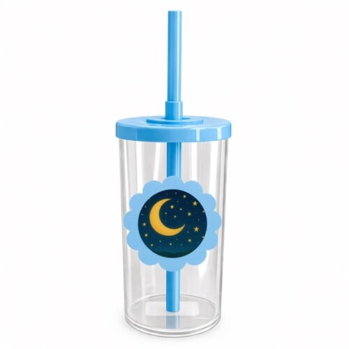 Copo Short Drink Flor Personalizado Lua e Estrelas