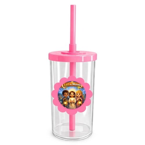 Copo Short Drink Flor Personalizado Luz do Mundo