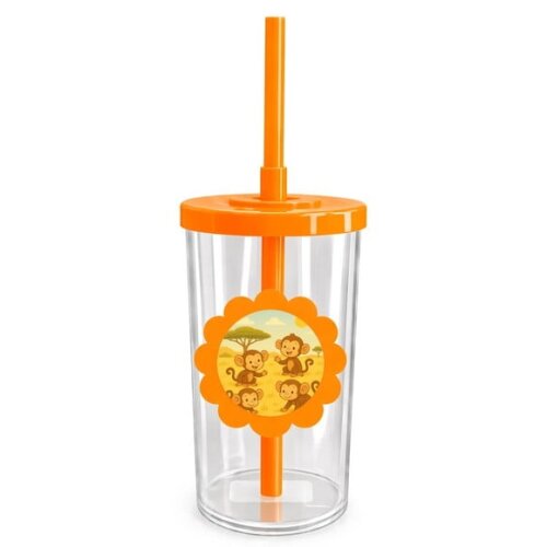Copo Short Drink Flor Personalizado Macaquinhos
