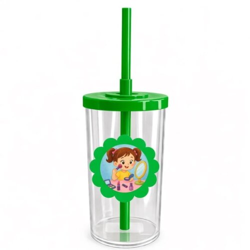 Copo Short Drink Flor Personalizado Maquiagem