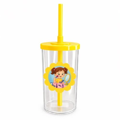 Copo Short Drink Flor Personalizado Maquiagem