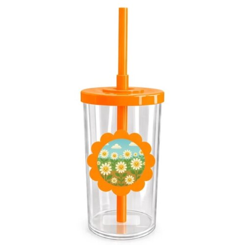 Copo Short Drink Flor Personalizado Margaridas