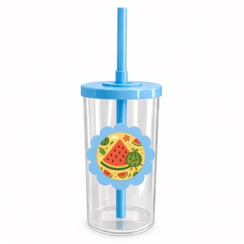 Copo Short Drink Flor Personalizado Melancia